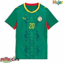 Camiseta Senegal Habib Diallo #20 Visitante Equipación para mujer Mundial 2026 manga corta